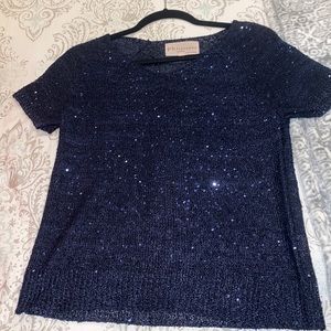 Philosophy Sequin Knit Sweater